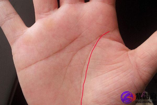 生命线在中间分成两条的人命运很坎坷吗