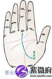 事业线从金星丘上升手相图解