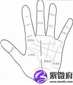 事业线中断手相图解