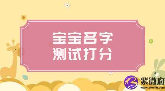 宝宝名字测试打分