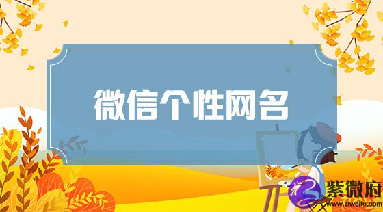 微信个性网名