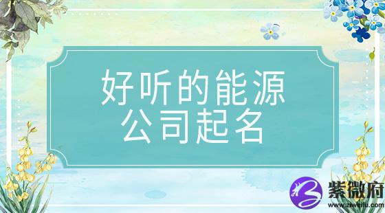 好听的能源公司起名