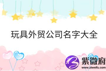 玩具外贸公司名字大全
