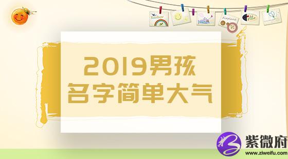 2020男孩名字简单大气
