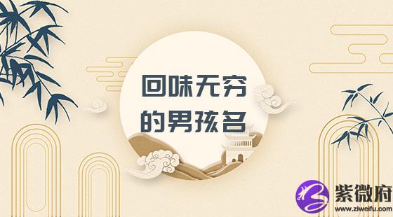 回味无穷的男孩名