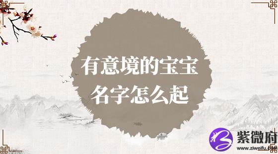 有意境的宝宝名字怎么起？