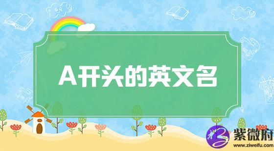 a开头英文名