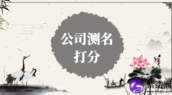 公司测名打分