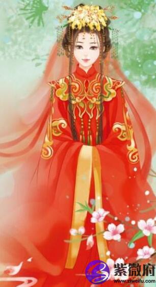 狮子座的古装婚纱