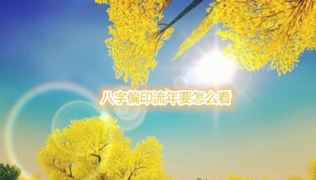 生辰偏印流年要怎么看