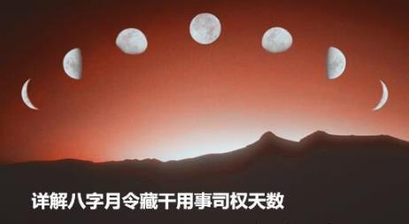 详解生辰月令藏干用事司权天数