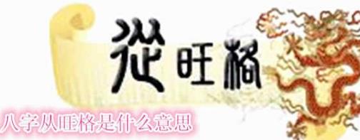 生辰从旺格是什么意思