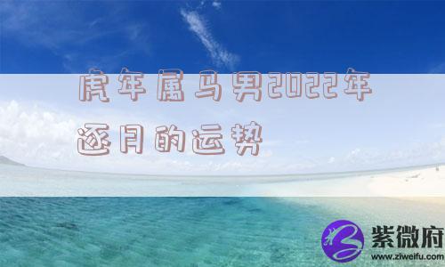 虎年属马男2022年逐月的运势