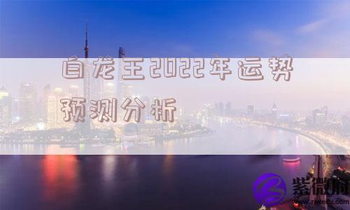 白龙王2022年运势预测分析