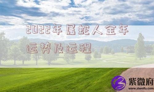 2022年属蛇人全年运势及运程
