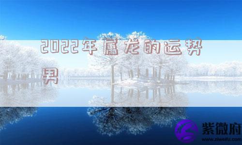 2022年属龙的运势男