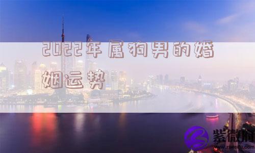 2022年属狗男的婚姻运势 2022年属狗男的婚姻运势