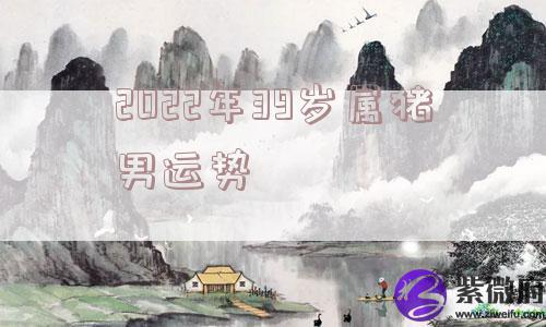 2022年39岁属猪男运势