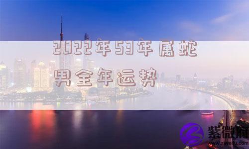 2022年53年属蛇男全年运势