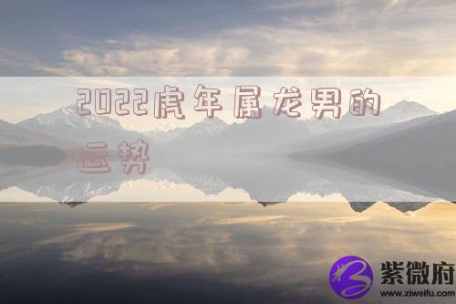 2022虎年属龙男的运势