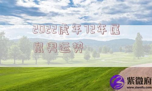 2022虎年72年属鼠男运势