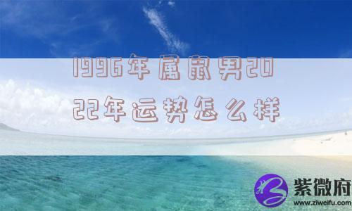 1996年属鼠男2022年运势怎么样