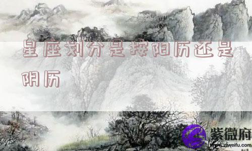 星座划分是按阳历还是阴历