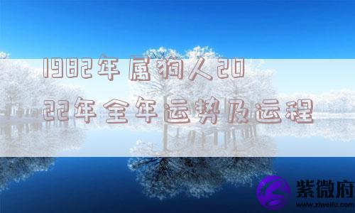 1982年属狗人2022年全年运势及运程