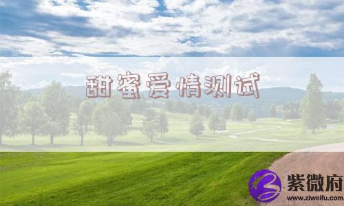 甜蜜爱情测试