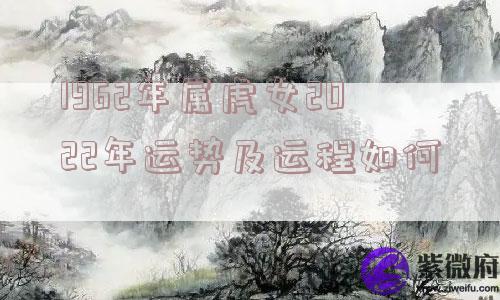 1962年属虎女2022年运势及运程如何