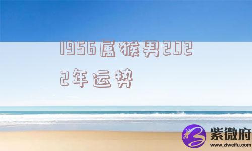 1956属猴男2022年运势