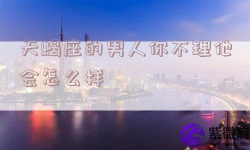 天蝎座的男人你不理他会怎么样