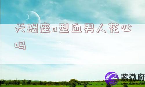 天蝎座a型血男人花心吗