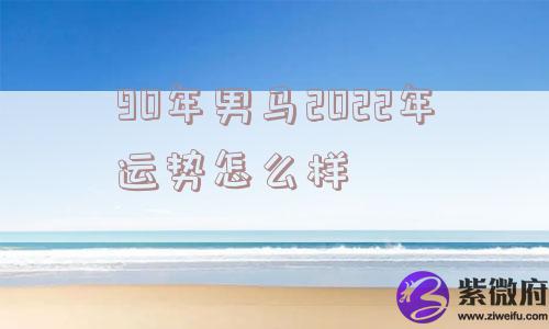 90年男马2022年运势怎么样