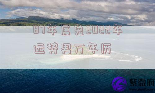 87年属兔2022年运势男万年历