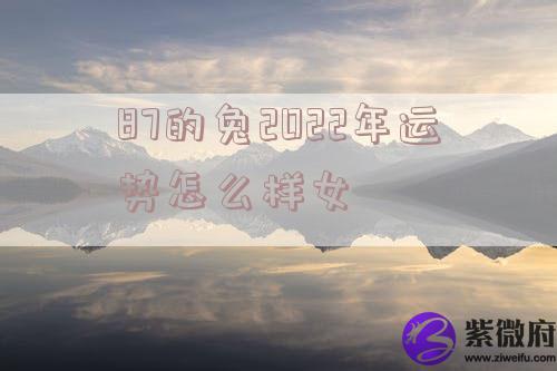 87的兔2022年运势怎么样女