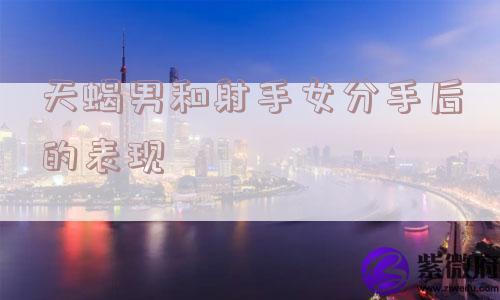 天蝎男和射手女分手后的表现