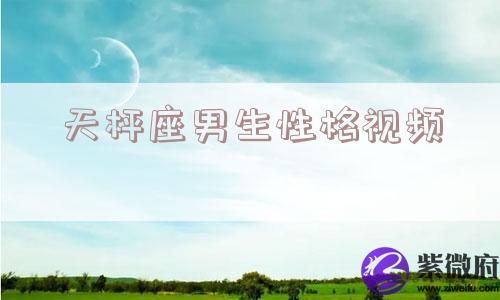 天枰座男生性格视频