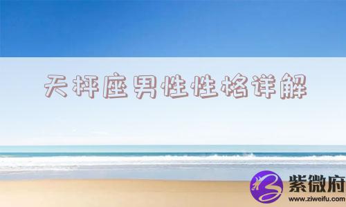 天枰座男性性格详解
