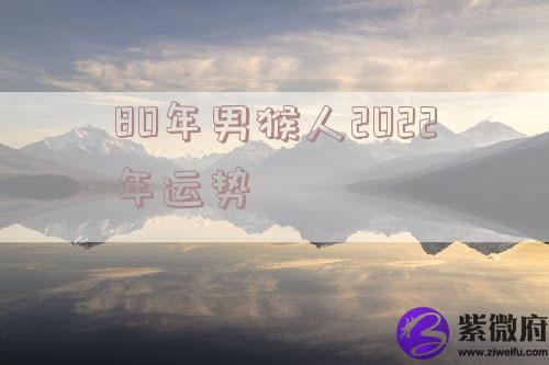 80年男猴人2022年运势
