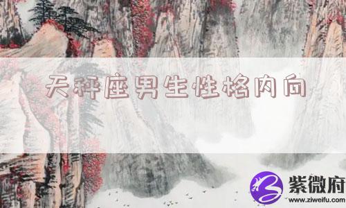 天秤座男生性格内向