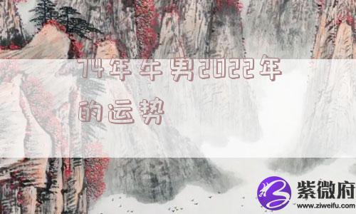 74年牛男2022年的运势