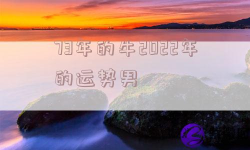 73年的牛2022年的运势男