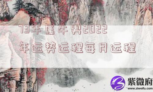 73年属牛男2022年运势运程每月运程