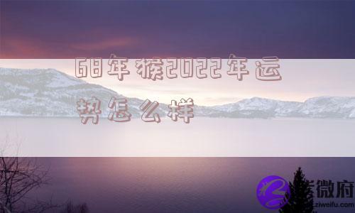 68年猴2022年运势怎么样