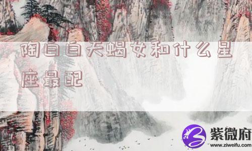 陶白白天蝎女和什么星座最配