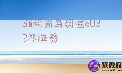 66生肖马男在2022年运势
