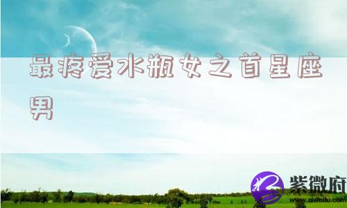最疼爱水瓶女之首星座男