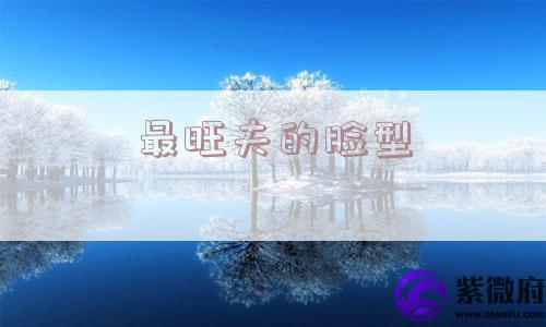 最旺夫的脸型