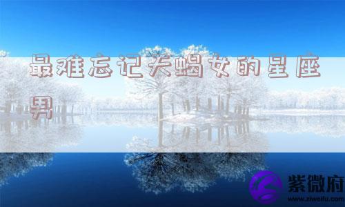 最难忘记天蝎女的星座男